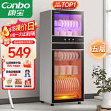 康宝（Canbo）消毒柜家用立式大容量高温碗筷收纳柜餐具小型母婴儿奶瓶双门115L五层碗柜【国家补贴】XDZ100-D1