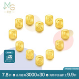 周生生 黄金转运珠 足金Charme字母串珠 单颗定价生日爱意礼物 字母M