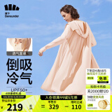 蕉下（beneunder）防晒衣女防紫外线夏季薄款防晒服女士披肩服短外套 红粉色/升级长款
