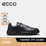 爱步（ECCO）板鞋男鞋 男士休闲鞋小白鞋拼色厚底牛皮明星同款 街头720 520814 黑色52081401001 42