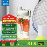 乐扣乐扣（LOCK&LOCK）大容量水杯tritan运动摇摇杯便携提手水壶男女塑料杯子1.5L灰色