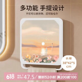加度浴室壁画收纳箱洗澡放衣服神器卫生间防水折叠收纳盒免打孔收纳柜