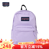 JANSPORT杰斯伯书包轻便双肩包男女旅行包简约背包电脑包学生校园 4QUE5M9暮山紫/风信紫-隔层+侧袋