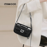 妙迪百搭链条斜挎包轻奢小众高级精致通勤牛皮腋下包女情人节新年礼物