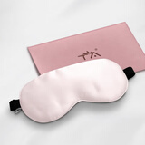 TA真丝眼罩桑蚕丝睡眠遮光透气男女通用午睡觉舒适旅行旅游 樱花粉