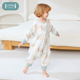 ibaby恒温婴儿睡袋春夏季纱布宝宝睡袋儿童防叮咬双层分腿睡袋抱被 珊瑚海马(室温28-32℃) 【120码】建议身高110-120cm