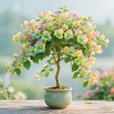 精品三角梅盆栽多色重瓣飘枝四季开花卉好养耐热庭院阳台绿植物 【翡晕胭脂泪】8年苗【买一发二]开较多+肥料