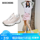 斯凯奇女款厚底熊猫鞋老爹鞋休闲运动鞋情侣鞋88888250 浅粉色/白色38