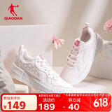 乔丹QIAODAN 女鞋板鞋子小白鞋低帮印花休闲通勤运动鞋
