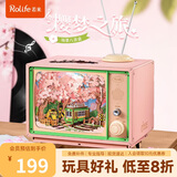 若来（Rolife）樱梦之旅八音盒音乐盒diy拼装积木玩具儿童生日礼物女孩