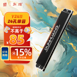 敦煌 煌之谣 24孔单音口琴 黑色Y2411 C调