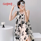 古今（GUJIN）夏季上新【凉感】棉绸睡裙女沙滩裙可外穿时尚高级连衣裙轻薄睡衣