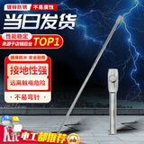 铸固 接地针 镀锌圆钢接地桩家用地线接地棒工程接地极避雷针  一字单孔12mm*500mm冷镀锌