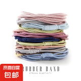 网红头绳发圈小清新韩版头饰少女心扎头发饰品四合一皮筋 四合一发绳5根颜色随机