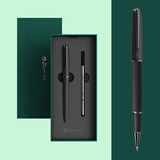 毕加索（pimio）宝珠笔金属签字笔礼盒中性笔0.5mm男女士成人商务签名笔学生礼品生日礼物签单笔916自然 胡桃黑