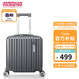 美旅箱包行李箱16英寸登机箱拉杆箱旅行箱机长箱薯条箱炭灰色79B密码箱
