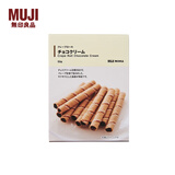 无印良品 MUJI 巧克力味夹心卷饼干 零食 50g