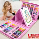 伊贝智画笔绘画套装画板儿童玩具小女孩7-8-12岁益智实用小朋友生日礼物 带画架功能款 三五4-6-8-10-12岁益智61礼物