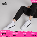 彪马（PUMA）经典复古透气小白鞋男女情侣同款官方休闲百搭板鞋384953 白-黑色-银色-04 41