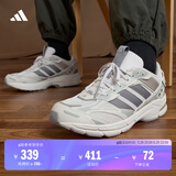 adidas「寻光者」SPIRITAIN 2000复古休闲老爹鞋阿迪达斯轻运动   灰白色/深灰色/浅灰色   38.5