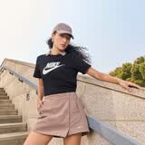 耐克NIKE夏春夏女运动T恤透气TEE ESSNTL ICN FTRA短袖DX7907-010黑S