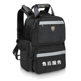 法斯特（FASITE）工具背包双肩电梯维修多功能维修包帆布大加厚耐磨帆布工具包男 黑色升级面料印售后服务