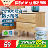 嘉宝莉（CARPOLY）水性木器漆哑光清漆翻新衣柜刷新门框房门木椅子餐桌木艺家具1kg