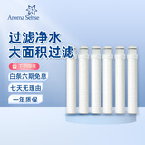 Aroma Sense淋浴花洒过滤除氯净水过滤滤芯过滤棉滤芯碳盒 AROLUXE-PRM（6支）