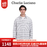 Charlie Luciano【迪丽热巴同款】格子衬衫中性小香风经典情侣同款国潮外套cl男潮 白色 M