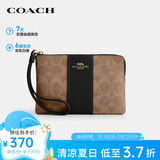 蔻驰（COACH）【品牌直供】女士小号手拿包手腕包PVC配皮革CW854IMQRX
