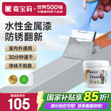 嘉宝莉（CARPOLY）防锈漆水性金属漆入户门改色漆彩钢瓦翻新专用漆油漆涂料中灰3kg