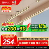 金贵夫人 升降晾衣架阳台手摇晾衣杆家用晒衣架晒被子室内双杆凉衣架 【高硬度碳钢】圆杆香槟金2.7米