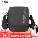 卡拉羊单肩包男士斜挎包多隔层帆布包休闲小包户外胸包CX4008旅行礼物