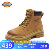 Dickies男士马丁靴高帮时尚男靴工装靴情侣靴男 土黄 42 -男款 