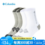 Columbia哥伦比亚袜子男女25春夏款运动袜透气休闲袜4双装 RCS632 AS1 L