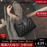CALWAN KEODH官网包包女包轻奢ck风链条包斜挎小方包单肩生日礼物送女友老婆 【极夜黑】时尚经典百搭通勤包实用走心女生闺蜜