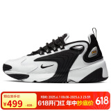 耐克NIKE休闲鞋女老爹鞋缓震ZOOM 2K休闲鞋AO0354-100白黑38