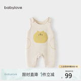 babylove宝宝背带裤春秋外穿连体裤超萌可爱休闲长裤洋气婴儿裤子