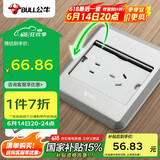 公牛（BULL）开关插座五孔地插座全金属面板银色5孔地插地板地面插座GD8Z223