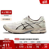 亚瑟士ASICS男鞋网面跑步鞋缓震跑鞋透气舒适运动鞋 GEL-FLUX 4 白色/棕色 41.5
