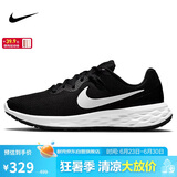 耐克NIKE跑步鞋男缓震透气REVOLUTION 6运动鞋DC3728-003黑44.5