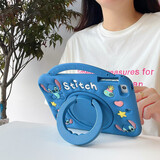 启臣（Qichen）适用iPad保护套苹果A16平板硅胶10代软壳10.2卡通防摔儿童平板电脑保护壳mini7可水洗 360手提字母史迪仔笔槽款 iPad mini4/5-7.9英寸