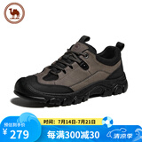 骆驼牌 运动鞋男休闲户外徒步登山鞋抓地厚底减震 P14A379617 深灰 40 
