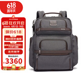 途明（TUMI）Alpha 3男士双肩包商务休闲旅行电脑背包男包 经典款02603580AT3灰色-织物 现货速达