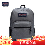 JANSPORT杰斯伯书包轻便双肩包男女26L旅行包简约背包电脑包学生校园 47LX81D深灰色-侧袋+隔层