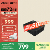 AOC国家补贴20%Mini迷你主机 MOSS小苔藓M1商用办公家用台式电脑（12代四核N100 8G 256G WIFI 壁挂)