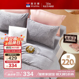 富安娜法兰绒四件套冬季防静电床品加厚床单被套单双人套件203*229cm