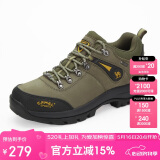 骆驼（CAMEL）户外登山鞋男 耐磨徒步鞋牛皮户外鞋 A63202a6015 军绿 40