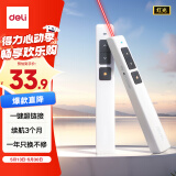得力（deli）激光笔 360度控制翻页演讲笔 ppt翻页课件笔激光翻页笔翻页笔教师用 逗猫笔红光 白色 2802