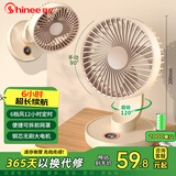 赛亿蓄电款桌面USB小风扇/小台扇/电风扇/户外便携风扇/空气循环扇2000毫安